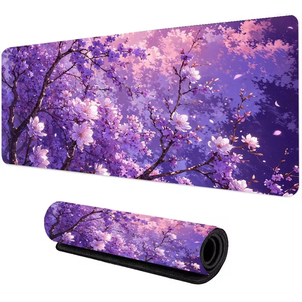 400x900 design floral mouse pad grande computador escritório tapete de mesa de jogos xxl borracha antiderrapante com bordas teclado longo tapete de mesa