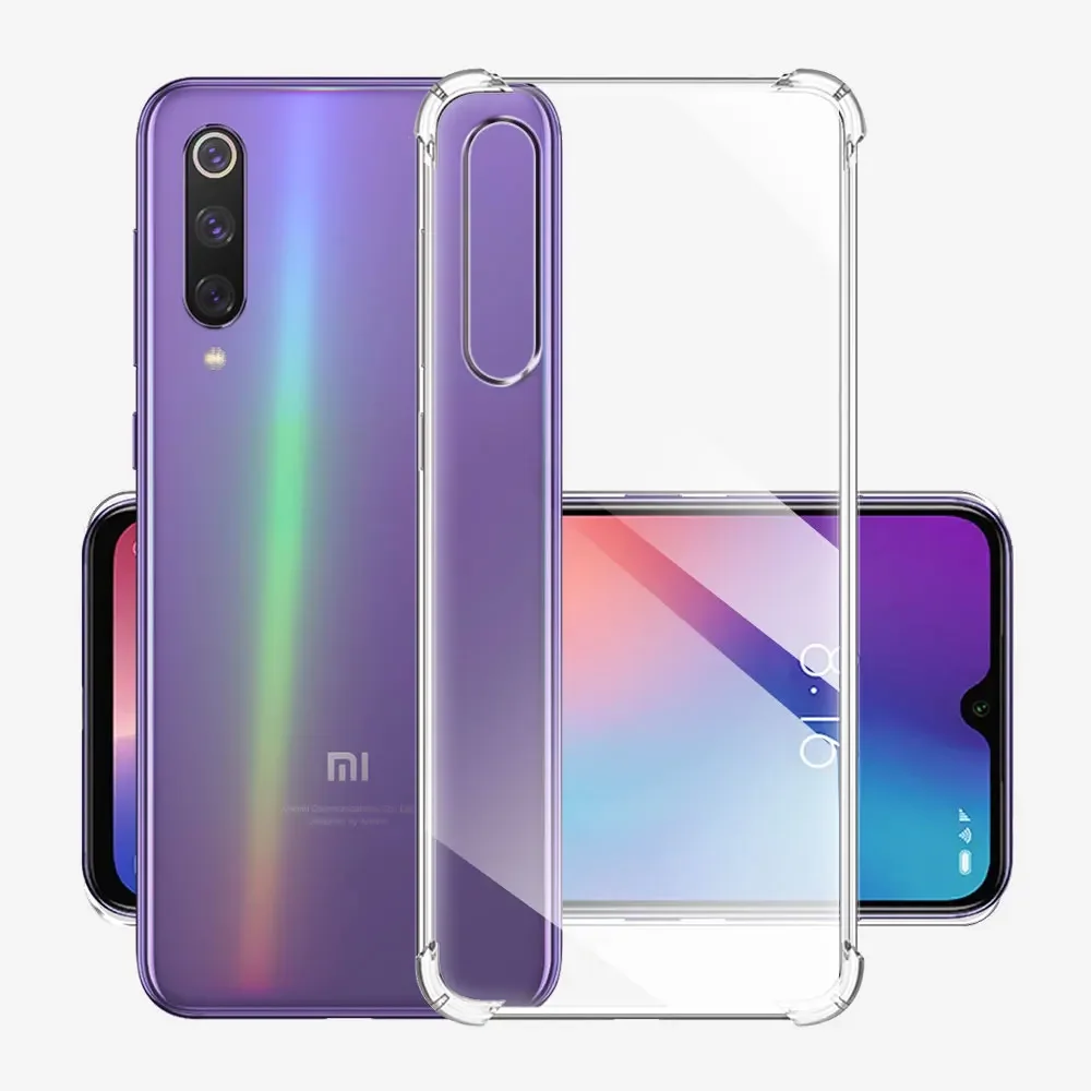 Shockproof Case For Xiaomi Mi 9 Soft Silicone Transparent Case For Xiaomi Mi 9 SE Clear Cover For Xiaomi Mi 9 9 SE Funda Coque