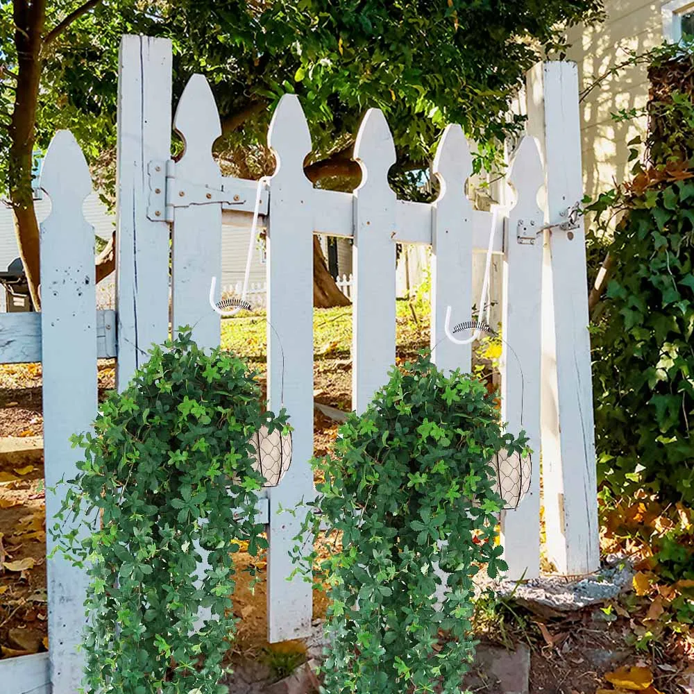 3pcs Gardening Accessories Iron Fence Hooks Durable Reusable Fence Flower Groove Hooks Creative Railing Hooks Flower Basket