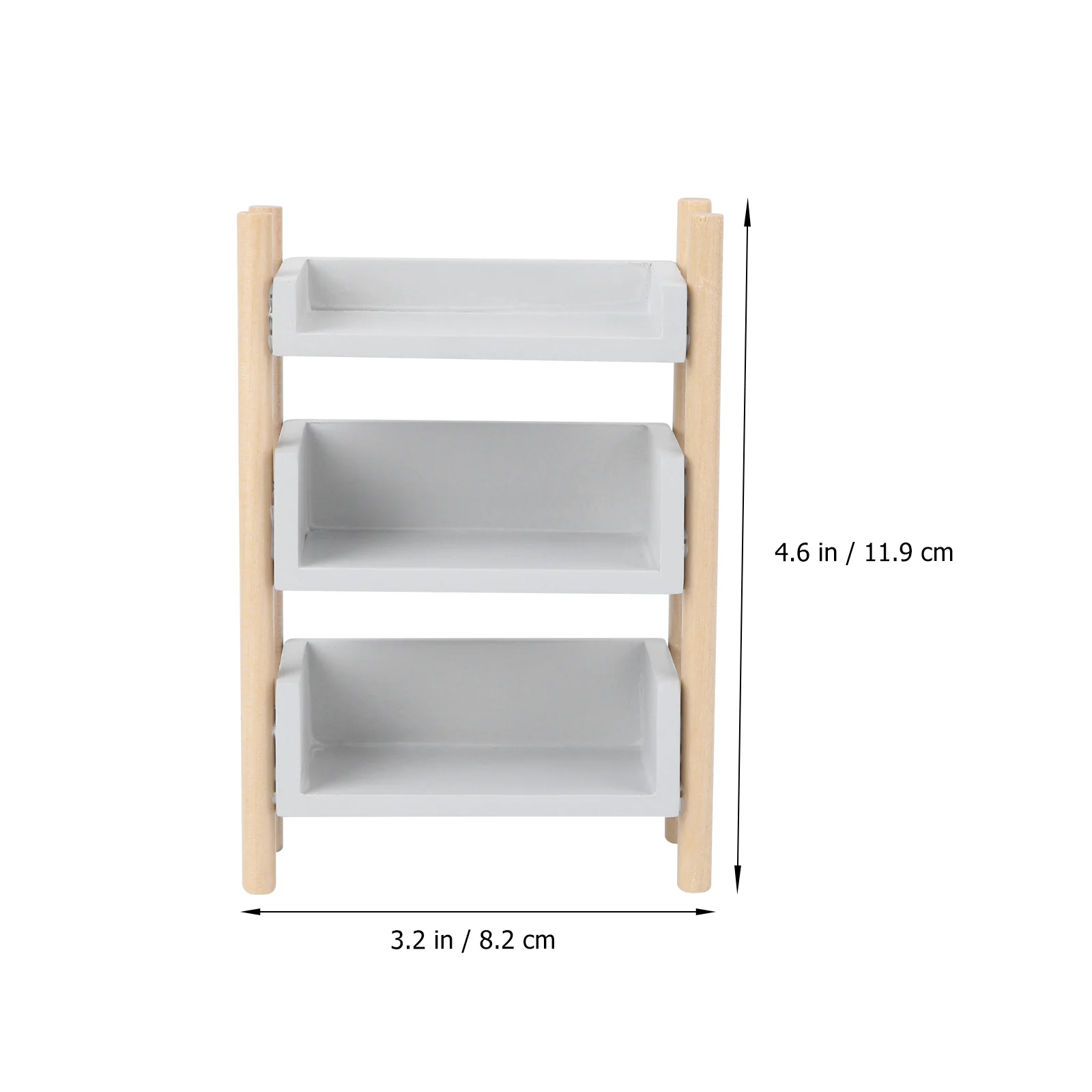 多層木製棚,シンプルなオーガナイザー,収納棚,ミニチュア家具