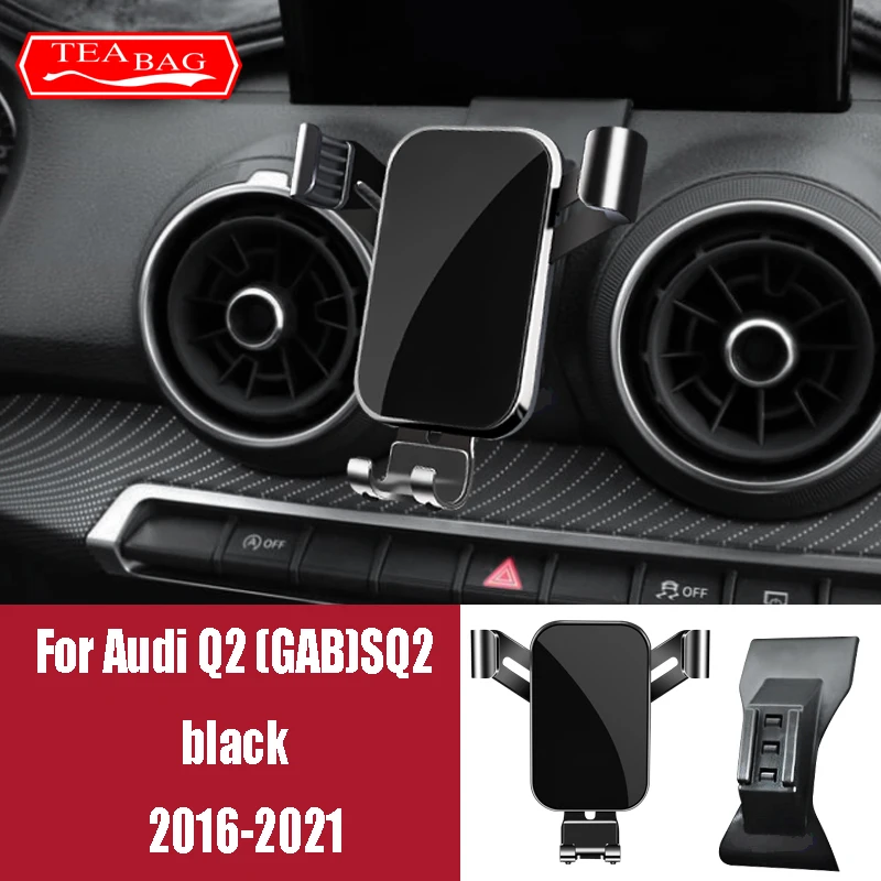 Car Adjustable Mobile Phone Holder For Audi Q2 2018 2019 2020 2021 Air Vent Mount Bracket Gravity Phone Holder Accessories