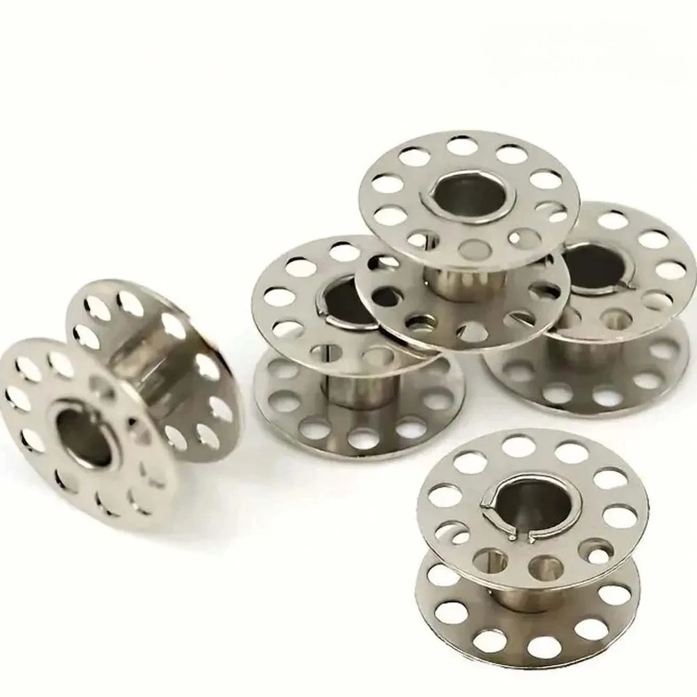 12/24/50 قطعة من بكرات ماكينة الخياطة المصنوعة من الفولاذ المقاوم للصدأ - معدن متين، متوافق مع Brother، لوازم الخياطة الضرورية #4