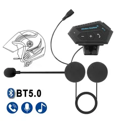 Fones de ouvido sem fio bluetooth para capacete, fones estéreo mãos livres, fones de ouvido de bicicleta