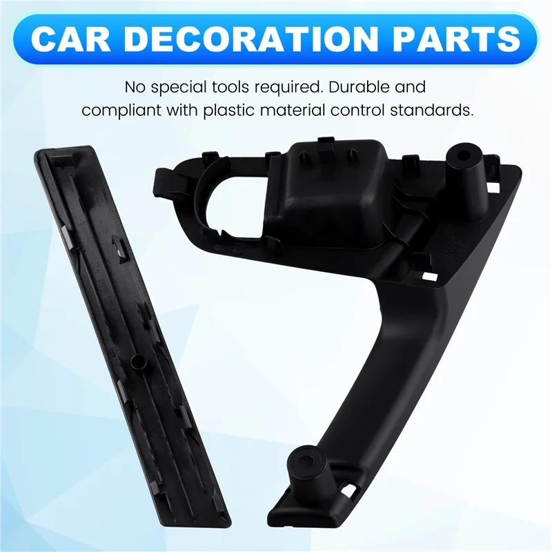 

Car Front Inside Door Handles Cover Base With Door Armrest Strips For Nissan QASHQAI J10-X59A