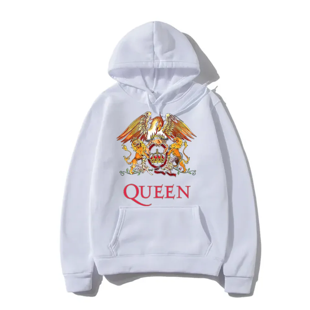 Queen Band Hoodie Hard RocK Autumn Winter Hip Hop Designer Fleece Pullover Sweater Sweatshirts Clothes