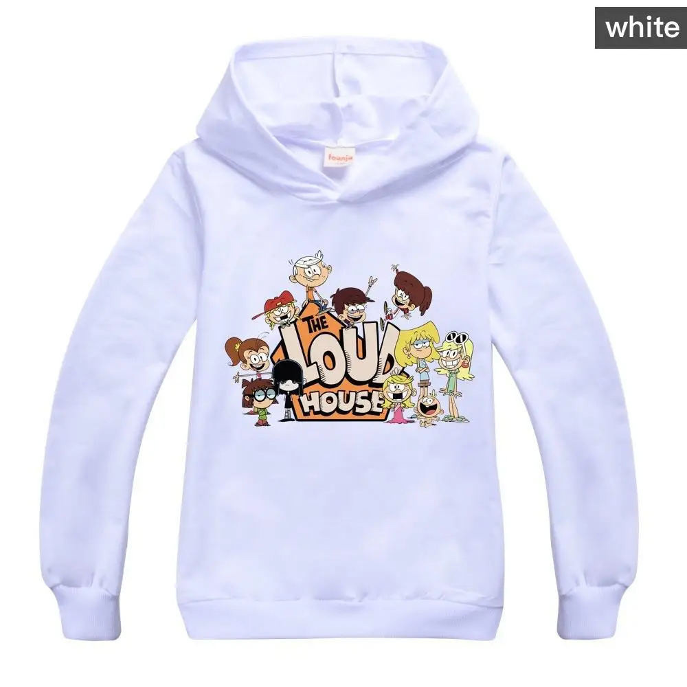 Sudadera con capucha de moda para niños, abrigos de manga larga de otoño para niñas, ropa informal de casa ruidosa, sudaderas con capucha para adolescentes y niños, ropa para niños 543