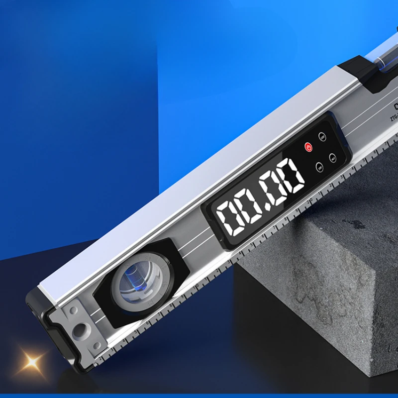 High-precision house inspection tool with water level electronic leveling instrument, ruler, detecting ruler and angle measuring