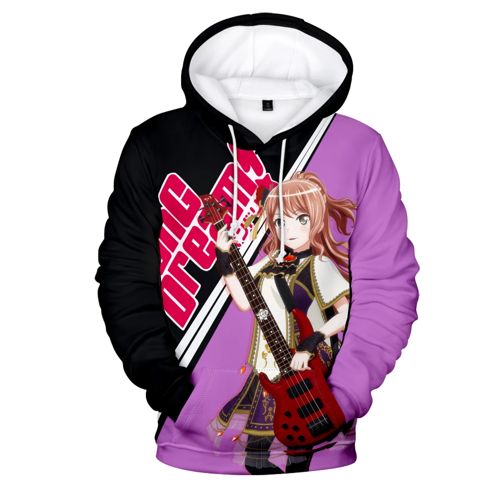 Men/Womens Hoodie BanG Dream Anime Felpe Donna Uomo Stampe 3D Felpa Con Cappuccio Moda Streetwear Tuta Pullover Clothes