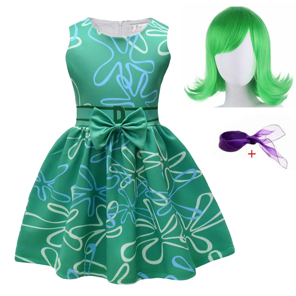 Neonata Inside Out Costume Cosplay Kids Joy disgusto Dress Halloween Christmas Clothing Charm Princess Carnival Outfits Vestido