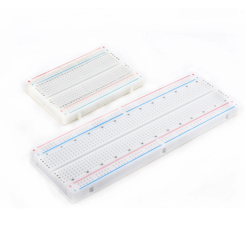 Placa de ensaio com 400 buracos/830 buracos, placa universal, placa de circuito pcb mb102, kit experimental diy