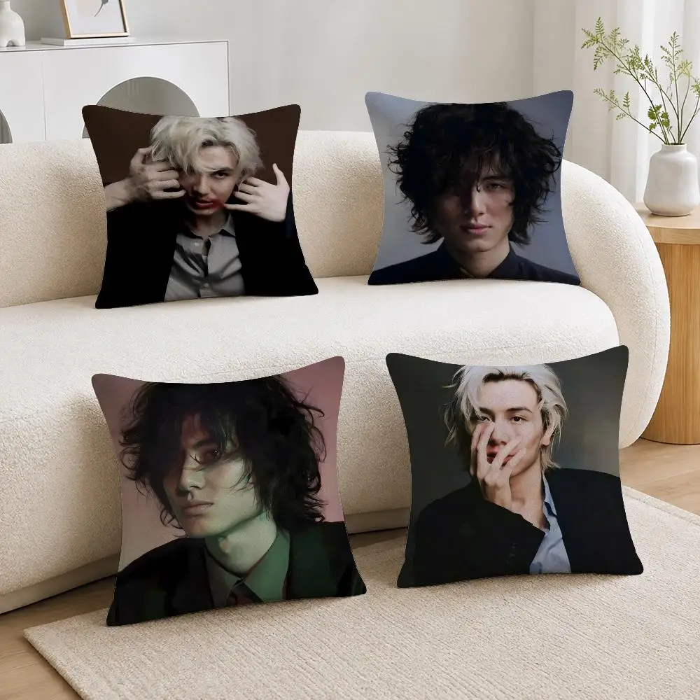 Singer Fujii Kaze Cushion Cover Soft Plush Cushion Covers Fluffy Throw Pillow Cases for Sofa Bedroom Home Decor