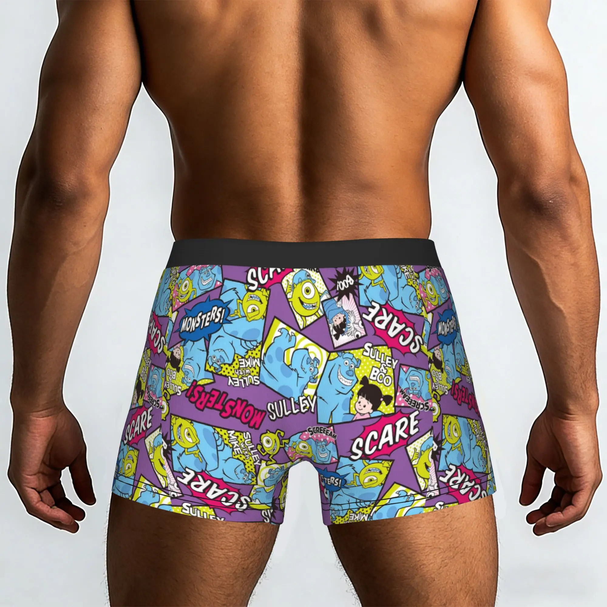 Custom M-Monsters Anime University Boxers Shorts Mens  Briefs Underwear Fashion Underpants