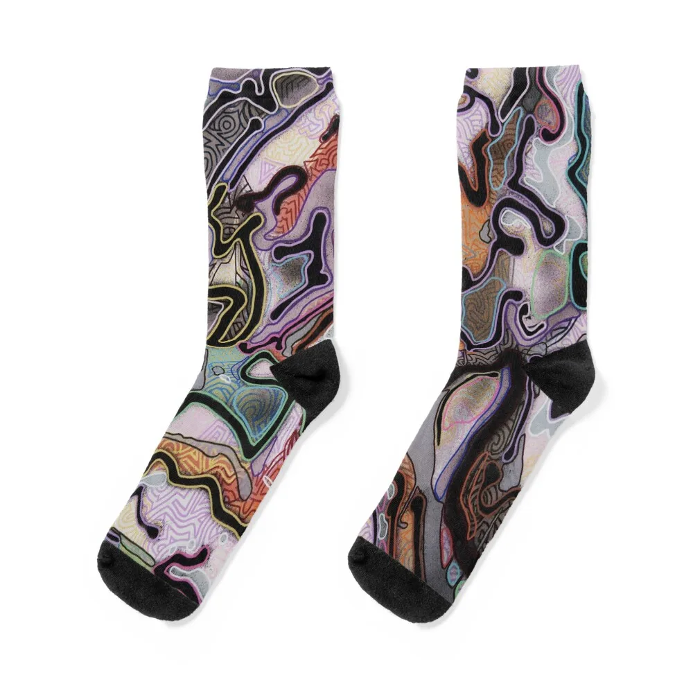 

Stream of Consciousness #16 Socks Novelties funny gift sport luxury Man Socks Women's
