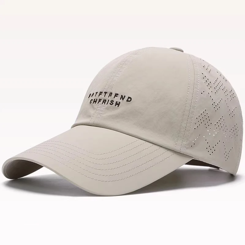 

9cm Brim Thin Breathable Baseball Cap UPF50 Sunshade Waterproof Lightweight UV-Resistant Beanie Hat for Outdoor Activities