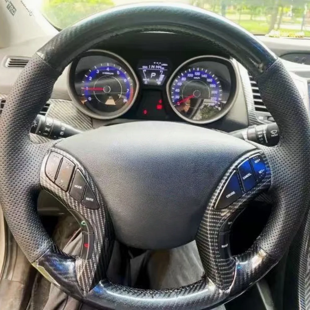 

Оплетка на руль автомобиля на заказ, 100% подходит для Hyundai Elantra 2011-2016 Avante i30 2012-2016, автомобильные товары, накидка на руль