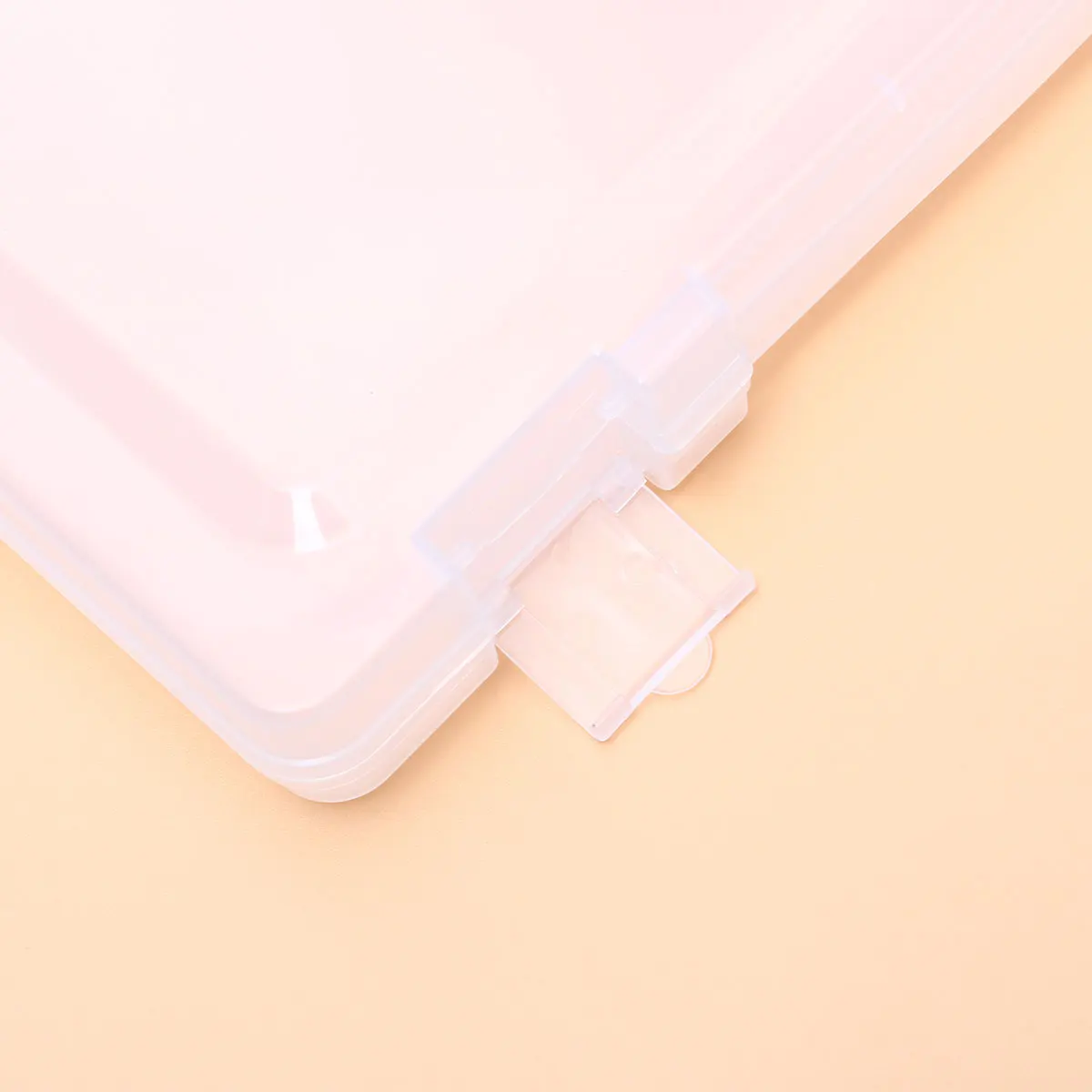 

Transparent Storage Box Clear Plastic Document Paper Filling File Case Portable Ducoment Storage Holder (Transparent)