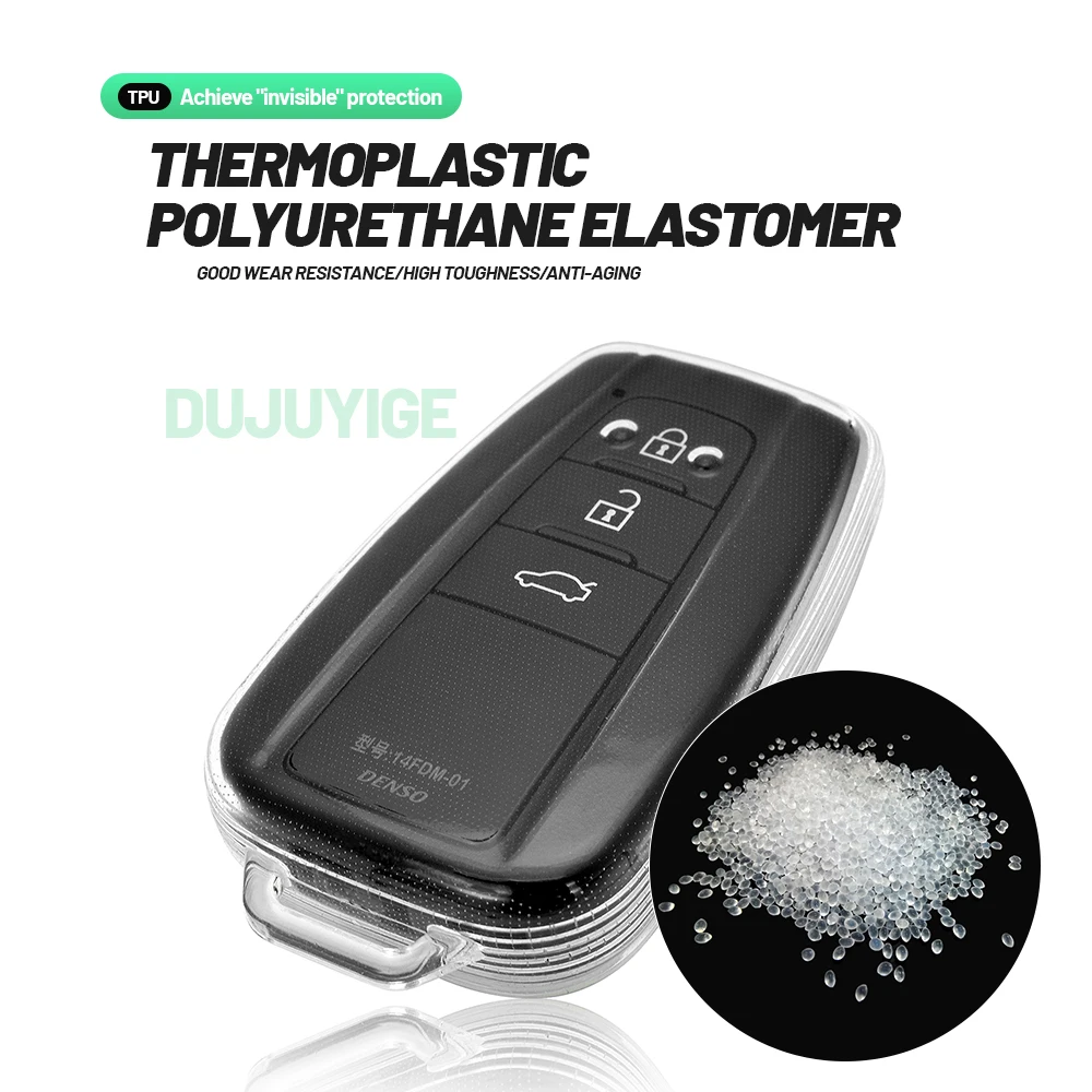Clear TPU Car Key Case For Toyota Yaris Cross XP210 2020-2026 Key Fob Cover Protector Shell Auto Accessories 2021 2022 2023 2024 view 5