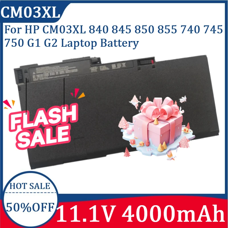 NEW CM03XL 11.1V 4400mAh High Quality Replacement Battery for HP CM03XL 840 845 850 855 740 745 750 G1 G2 Laptop Battery