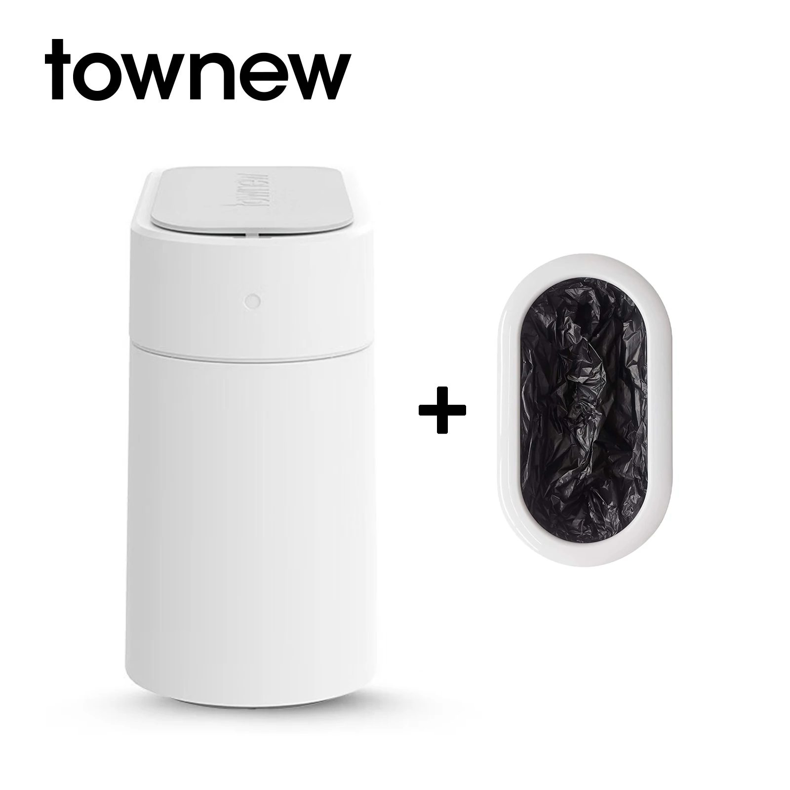 

Умное мусорное ведро Townew T3 Slim на 3,4 галлона с автоматическим открыванием крышки | Контейнер для подгузников | Самозакрывающиеся пакеты | Саморазвивающийся | Перезаряжаемый