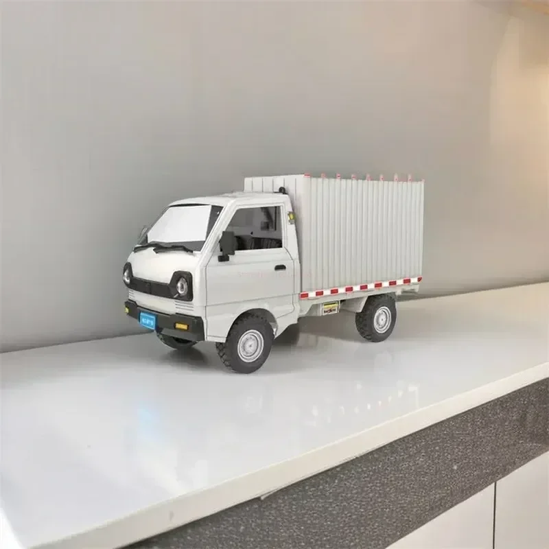 Camion d'escalade de dérive de simulation de voiture RC pour enfants, lumière LED, cargo de transport, télécommande, jouets électriques, cadeau de bricolage, 1:10, 1:16, Wpl D12