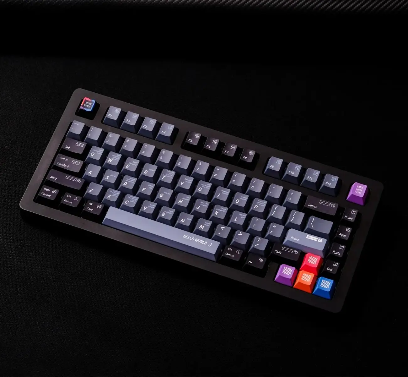 GMK PS Programmer Keycaps Set PBT Dye Sublimation KeyCaps Cherry Profile Keycap For 61 64 68 84 87 96 980 Mechanical Keyboard