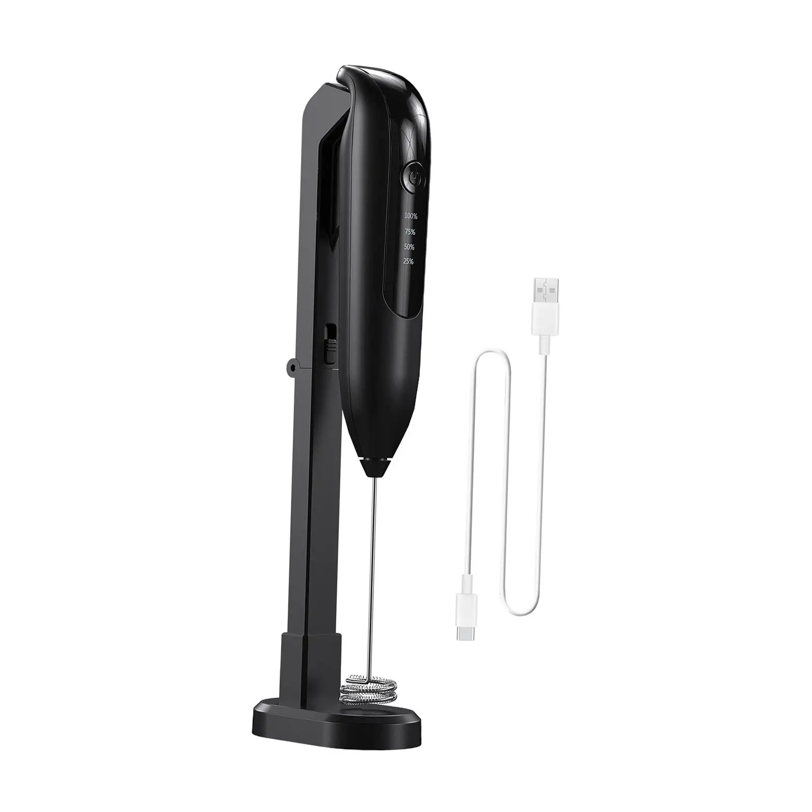 เครื่องผสมเครื่องดื่มแบบใช้มือจับเครื่องตีฟองนมไฟฟ้าสำหรับช็อกโกแลตร้อนมัทฉะ