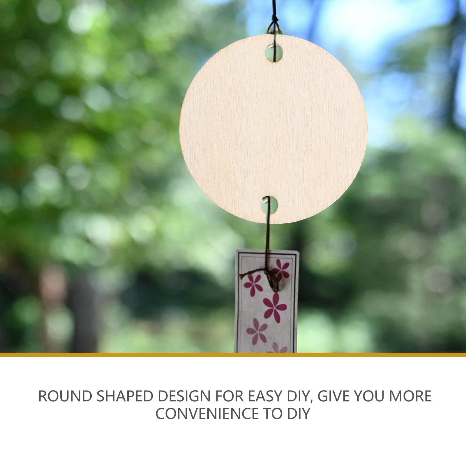 

100 Pcs Round Birthday Board Tags Wooden Slices Blank Unfinished DIY Crafts Material Party Decorations Paintings Sturdy