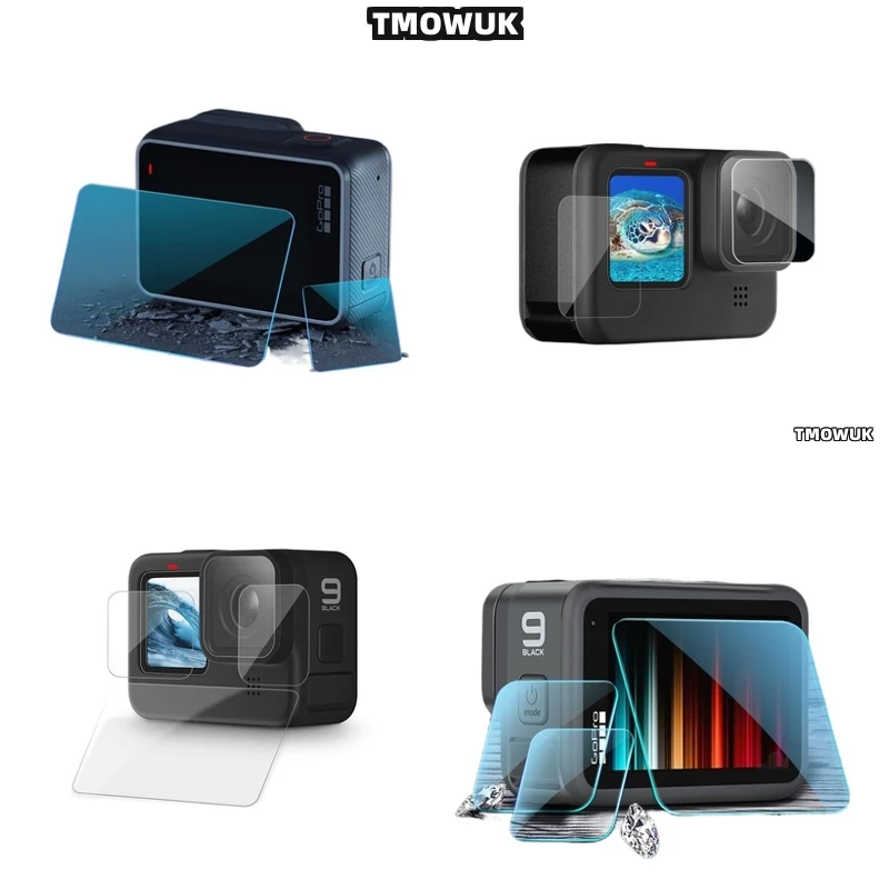 

For GoPro Hero12 11 10 9 Privacy Secure Screen Protector - 9H Tempered Glass Anti-Yellowing Full Coverage Front/Back With Anti-F