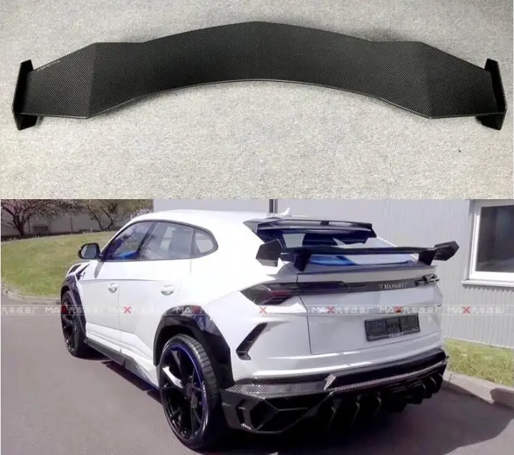 Real Forging Carbon Fiber Car Rear Wing Trunk Lip Spoiler For Lamborghini URUS 2018 2019 2020 2021 2022