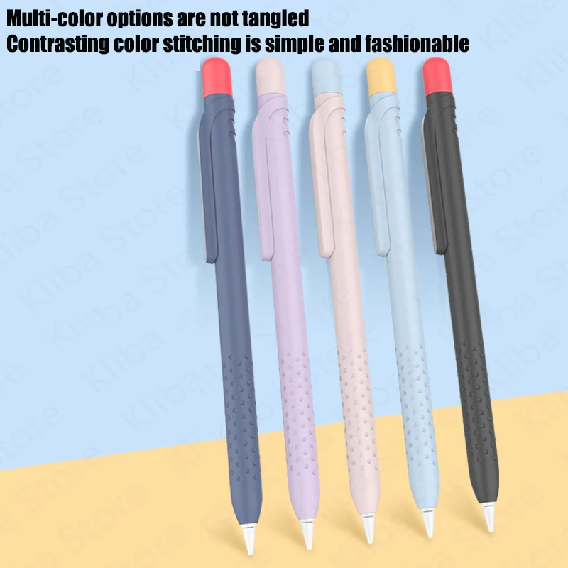 Stylus Cover Silicone Pen Case For Apple Pencil 1 Color Matching Stylus Protective Case Non-slip Anti-fall iPad Pen 1 Cover