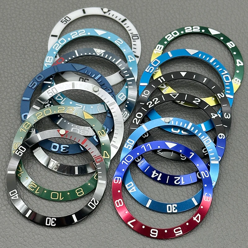 148 Styles 38×30.6 mm Ceramic Beveled Ultra-Bright Multicolor Bezel Lnserts Fit SKX007 SKX009 GMT And SUB Models Case Accessorie