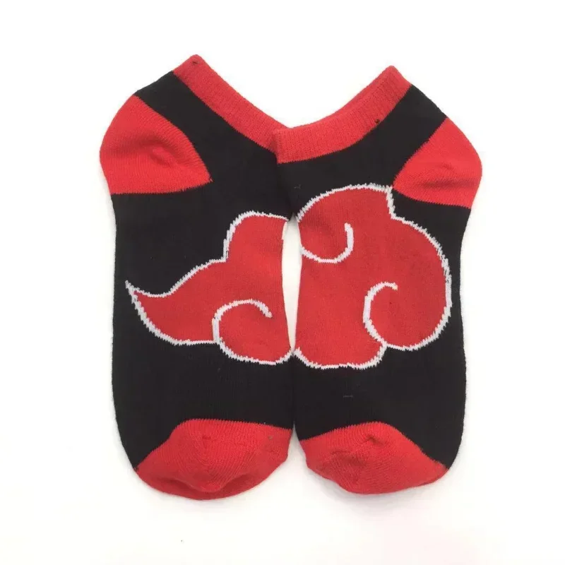 Naruto Rode Wolk Boot Sokken Happy Zomer Herfst Mode Cartoon Figuren Kakashi Charme Antislip Onzichtbare Ademende Katoenen Sokken