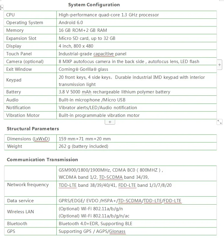 محطة محمولة متينة تعمل بنظام أندرويد PDA idata 70 مع لوحة مفاتيح anorid 6.0 OS #5