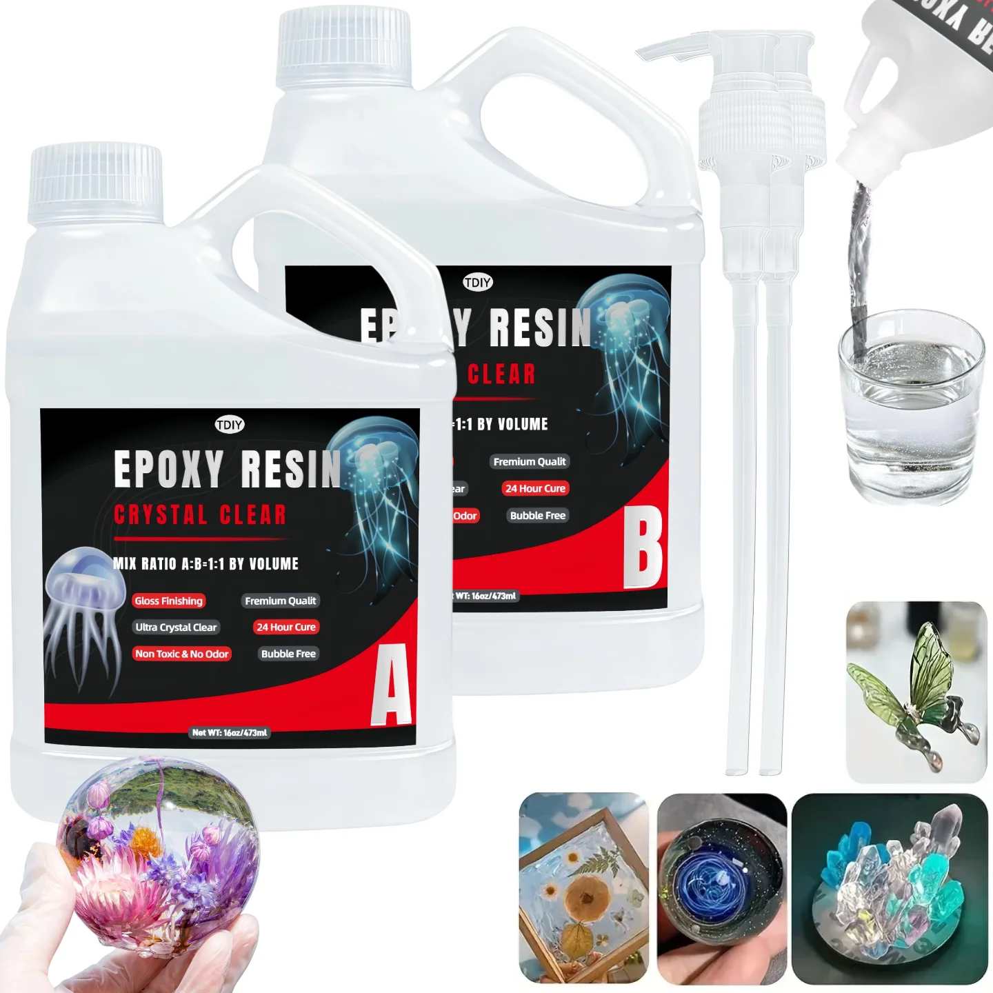 Resin Art Ratio - Bubble-Free EPOXY RESIN Set DIY Art