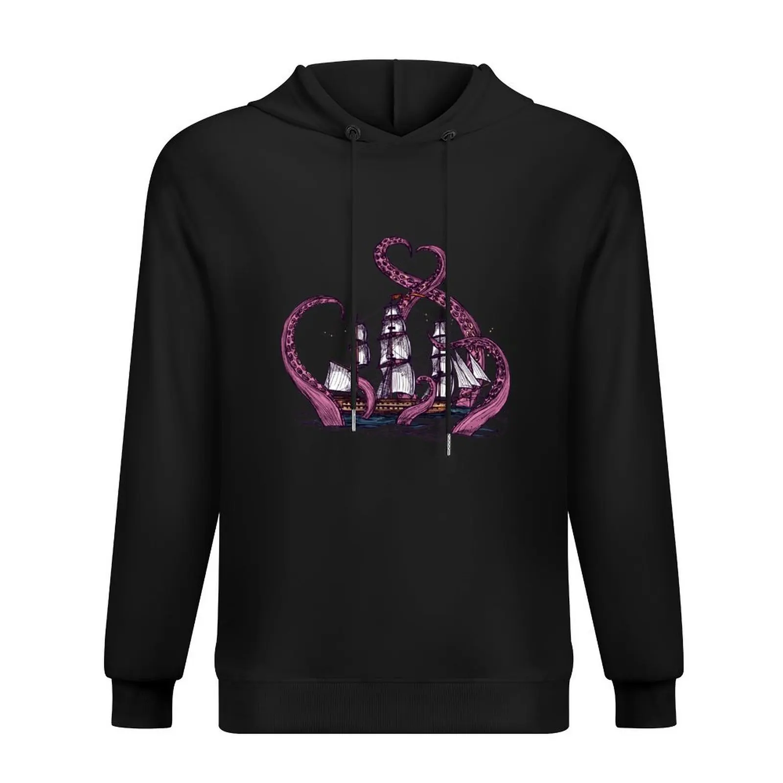 

Vintage Octopus Sea Monster Kraken with Ship Tentacles of Cthulhu Hoodie autumn jacket men men's clothes men's hoodies