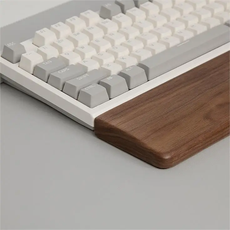 Keyboard Hand Rest Made of Wood Black Walnut Mechanical Keyboards Pad Mouse Pad Wrist Rest Wrist Pad E-sports Mouse Pad Unisex