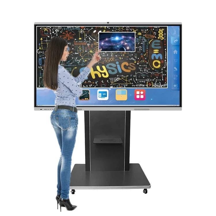 Digital Whiteboard 4k Display 65 75 86 Inch Interactive Flat Panel Multi Touch Screen Smart Board