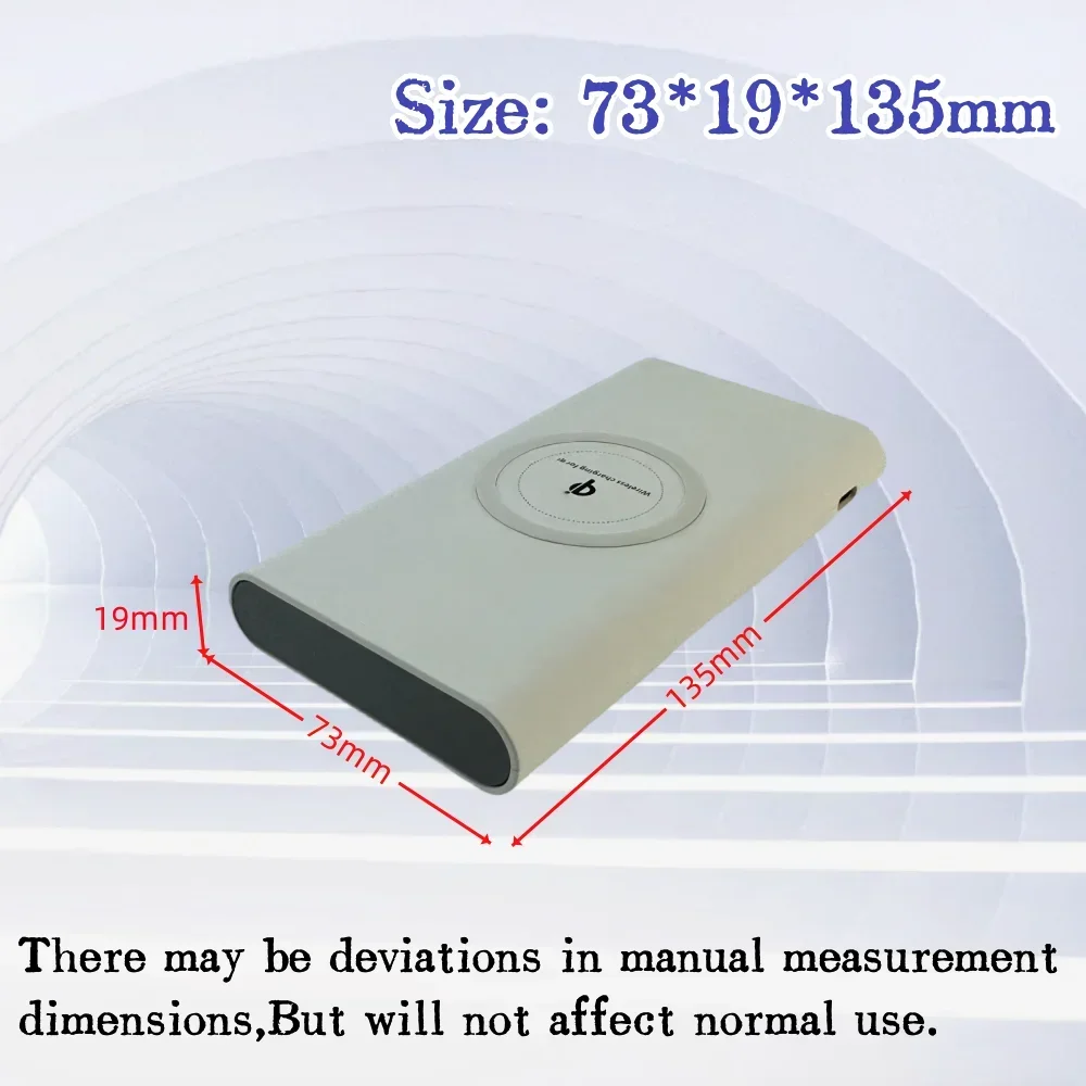 New QI Wireless Charging Bank 10000mAh High Capacity Polymer Bidirectional Fast Charging Portable Mobile Power Charging Bank