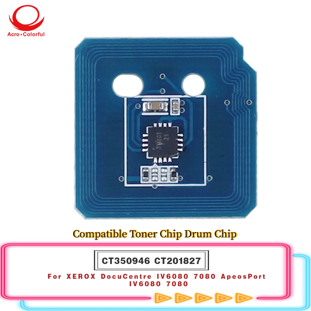 5 Piece Compatible CT350946 Drum Chip Apply to Xerox DocuCentre-IV6080 7080 Laser Printer Copier Cartridge