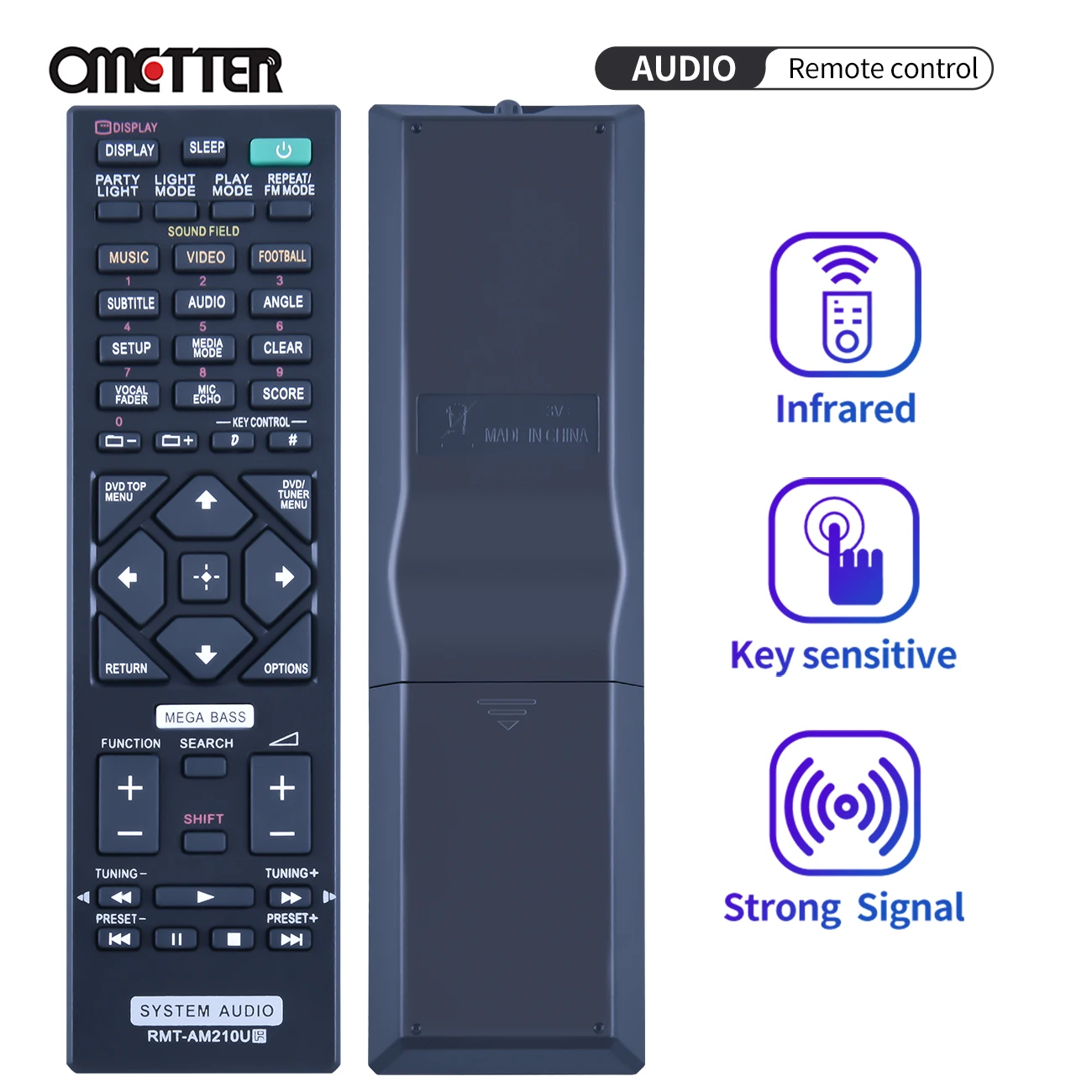 

RMT-AM210U for Sony Audio Remote Control HCD-GT3D HCD-SHAKEX1 HCD-SHAKEX3 HCD-SHAKEX7 MHC-GT3D SYSTEM