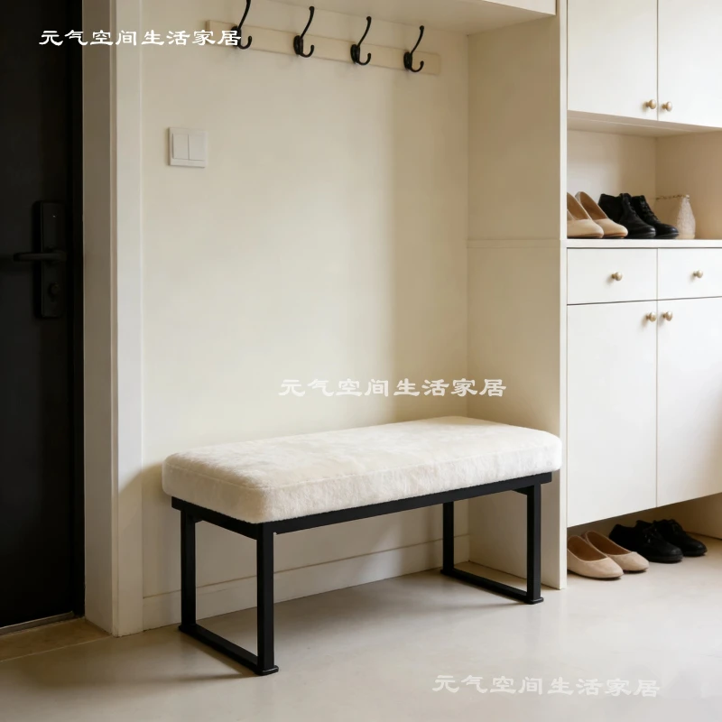 Creamy Vintage-style Dining Stools Long Strips Modern Dining Stools Minimalist Luxurious Features Home Furniture Banken ZYCD