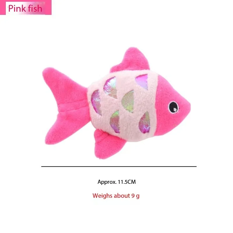 Pet supplies cat toys fish plush toys containing catnip sound paper since hi cat toys