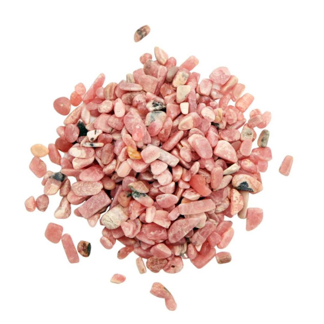 3-12mm Natural Argentine rhodochrosite crushed stones, pink Natural Rhodochrosite Chips, Small Crystals, Gemstones