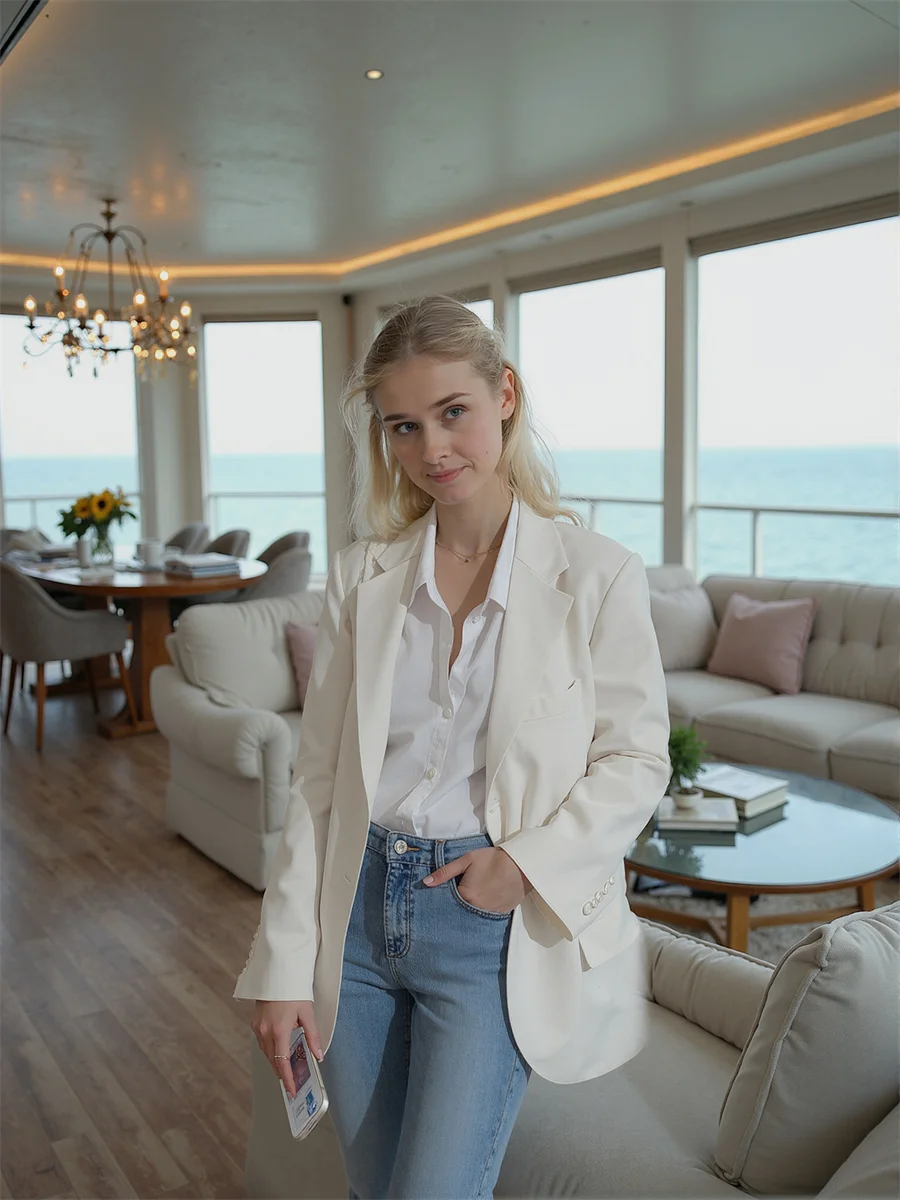 Solide Einreiher Klassische Blazer Für Frau Kleidung Frauen Dame Cord Angepasst Dame Outdoor Leopard Druck Eingetroffen