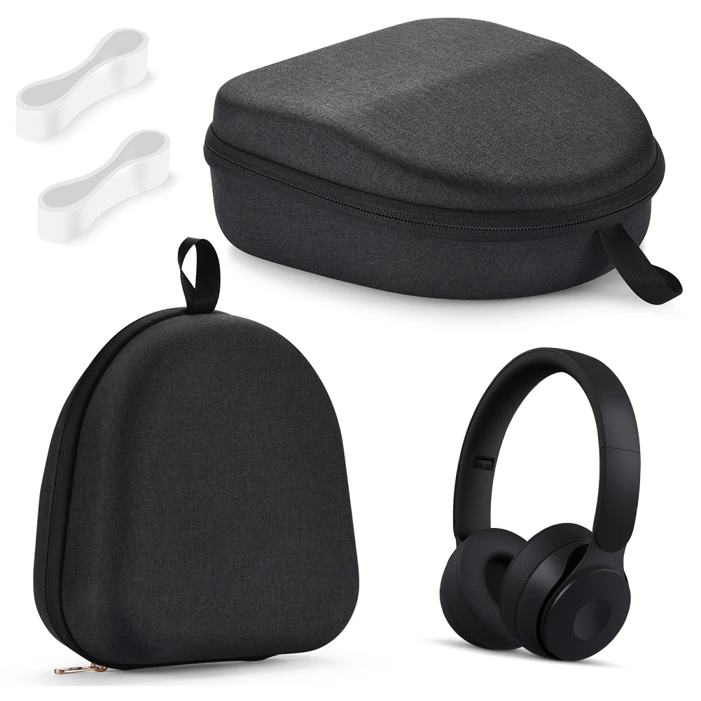 กระเป๋าเก็บของพกพากันกระแทกเคสหูฟังกระเป๋าใส่หูฟังกันรอยขีดข่วนกันน้ำสำหรับ Beats Studio pro/ Studio 3/Solo 3 2 Pro