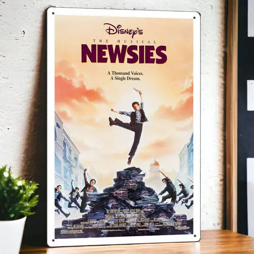 Newsies (1992) Metal Movie Poster Tin Sign Plaque Film 8