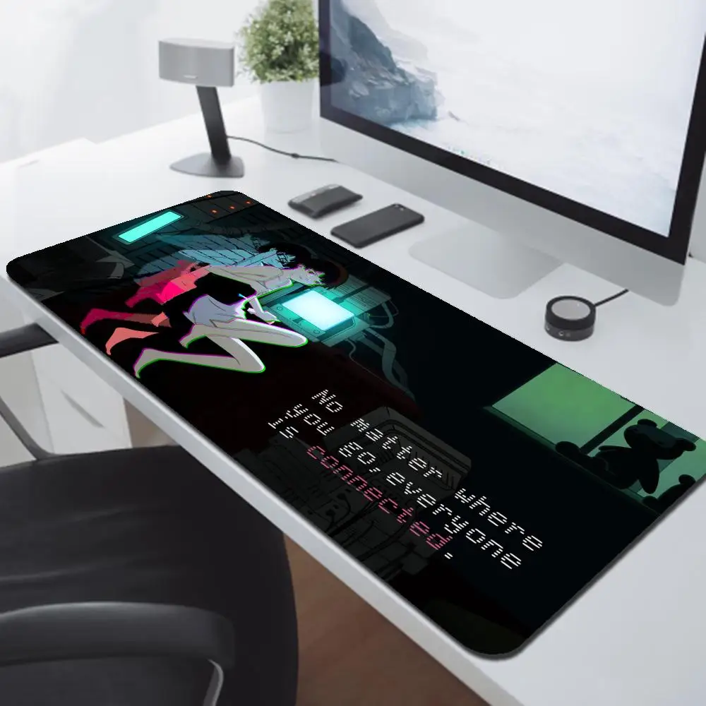 Serial Experiments Lain Writing Desk Mats Extended Pad Mouse Gamer Computer Accessories Desk Mat Laptops Gaming Anime Deskmat