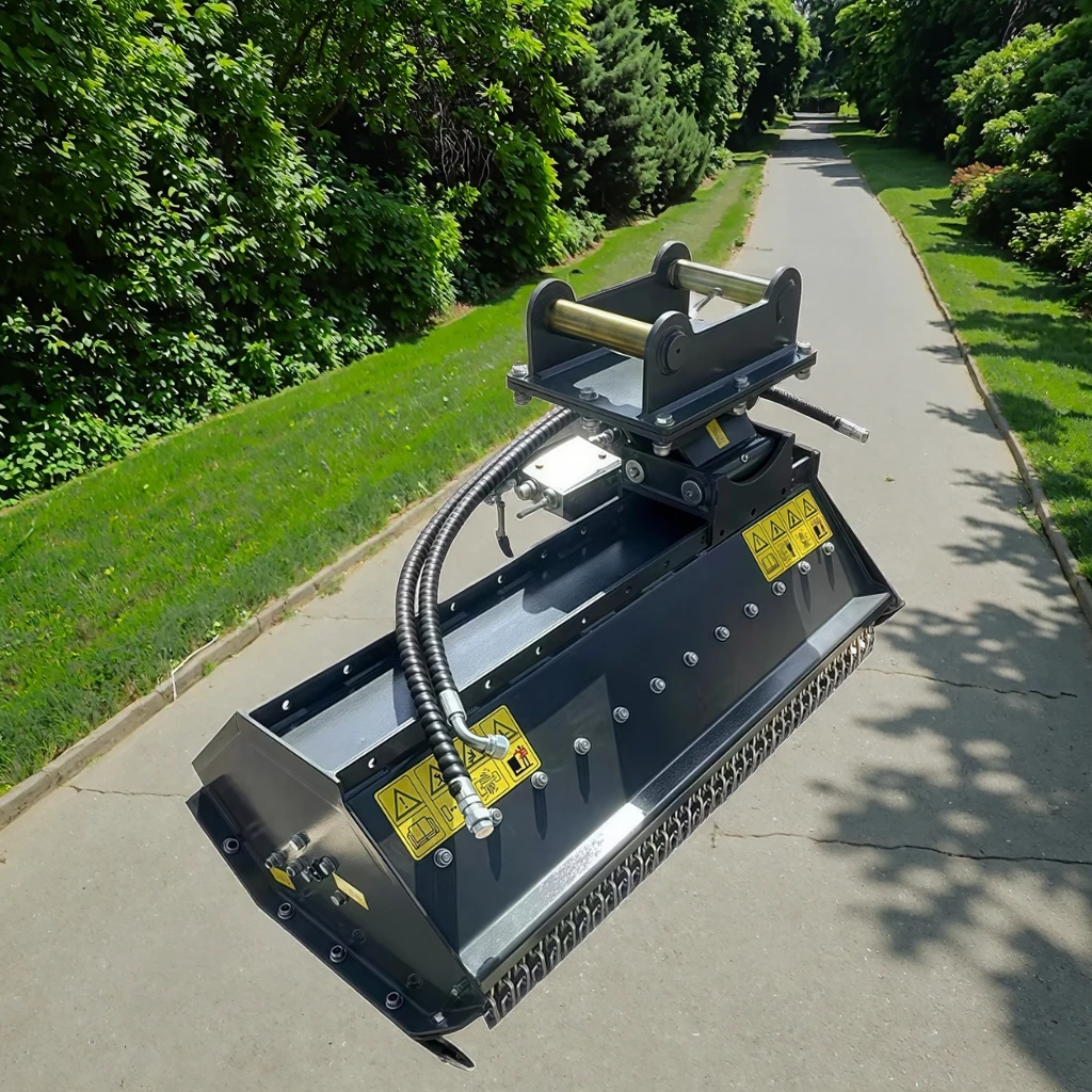 Hot Wholesale 600mm Width 150kg Excavator Attachments Lawn Mower Flail Mower Forestry Machinery