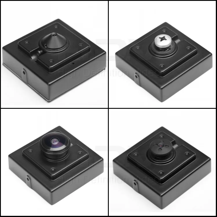 

New Indoor Security Cameras Pinhole HD CMOS 34*34mm 2.1/2.5/2.8/3.6/4.2/6/8/12/16mm Fixed Lens Vandal-Proof RCA