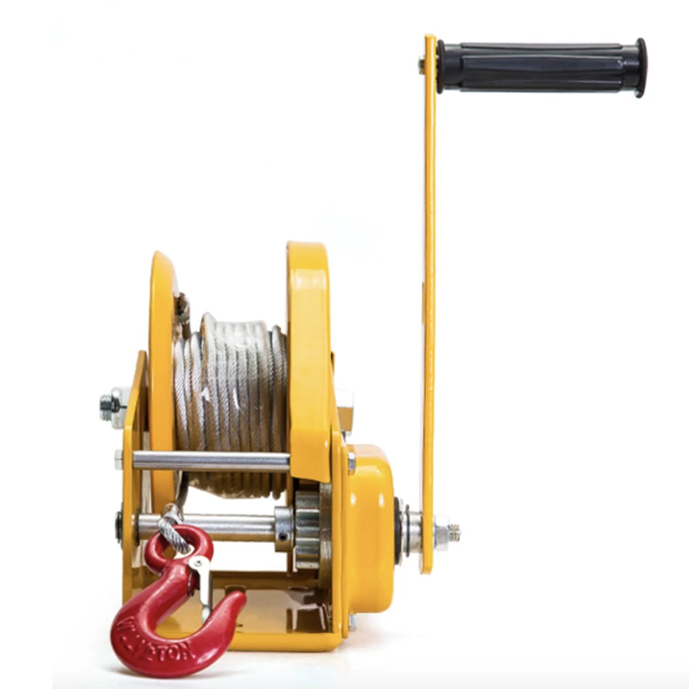 2600LBS Self-Locking Hand Winch Stainless Steel Boat Windlass Truck Auto Manual Lifting Hoist